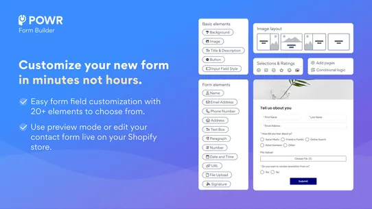 POWR Form Builder Contact Form screenshot