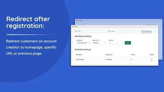 Addify ‑ Redirect After Login screenshot