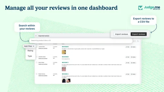 Judge.me Ali Reviews Importer screenshot