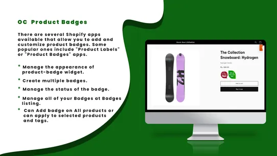 Oc Product Badges screenshot