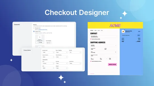 Exciting Checkout Designer screenshot