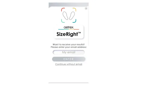 Aetrex SizeRight screenshot
