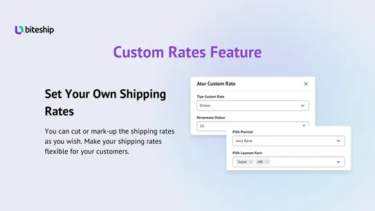 Biteship: Multi‑courier App screenshot