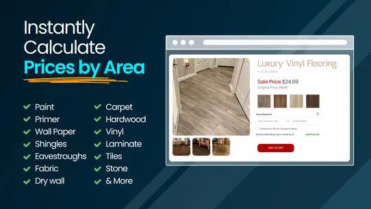 Price Calculator by Dimensions screenshot