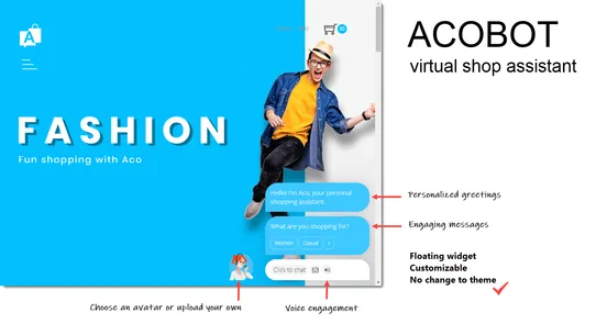 Acobot Virtual Shop Assistant screenshot