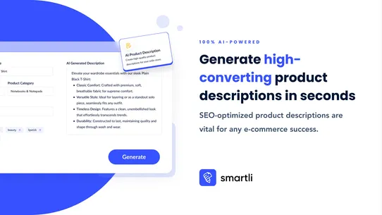 Smartli: AI SEO Booster &amp; Blog screenshot