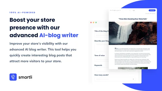 Smartli: AI SEO Booster &amp; Blog screenshot