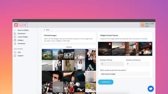 IGHW ‑ Instagram Feed screenshot