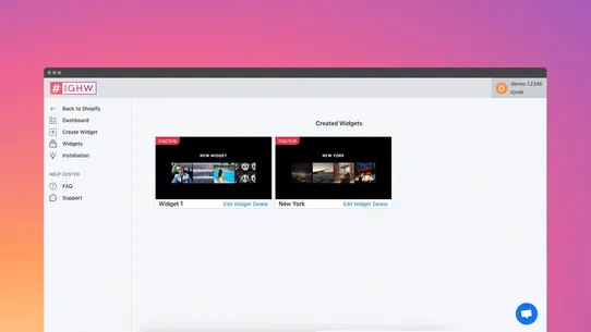 IGHW ‑ Instagram Feed screenshot
