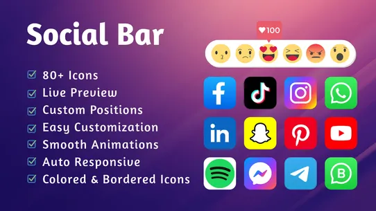 Helpy Social Media Icons screenshot