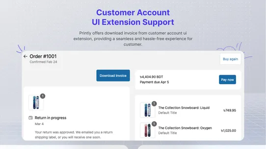 Printly ‑ Invoice Print screenshot