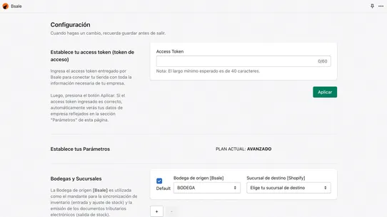 Bsale (Chile) screenshot