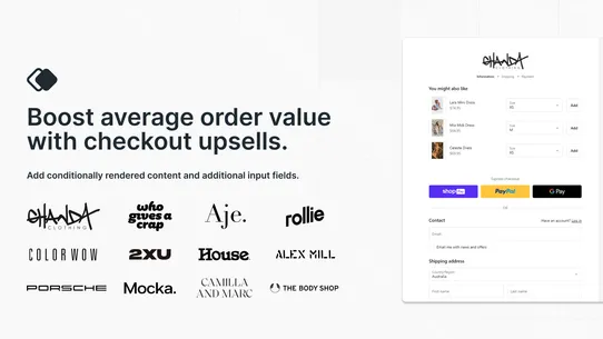 Checkout Components | Upsell screenshot
