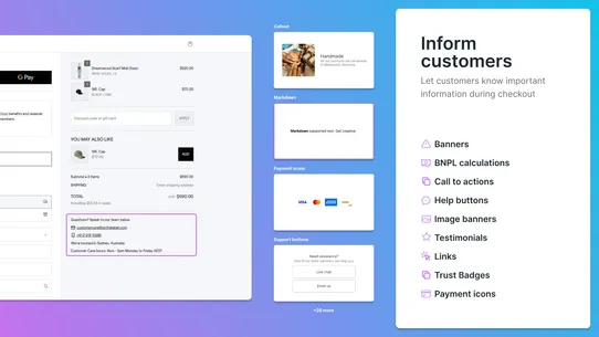 Checkout Components | Upsell screenshot