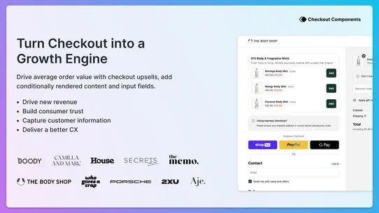 Checkout Components | Upsell screenshot