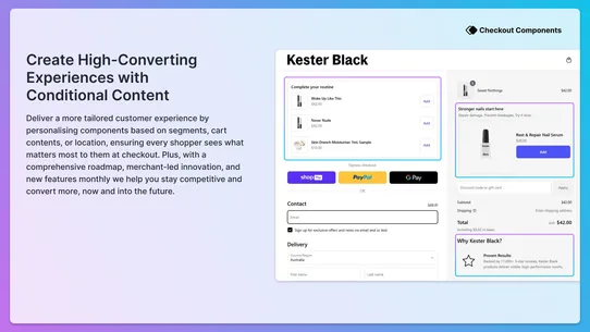 Checkout Components | Upsell screenshot