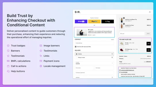 Checkout Components | Upsell screenshot