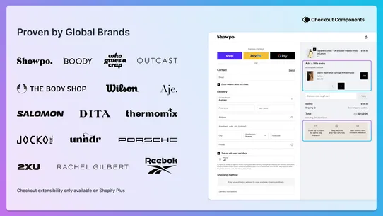 Checkout Components | Upsell screenshot