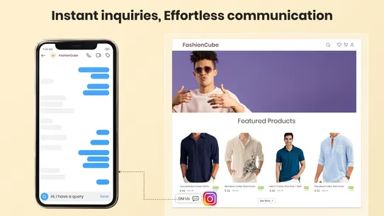 Instagram Feed + Chat Button screenshot