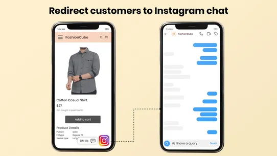 Instagram Feed + Chat Button screenshot