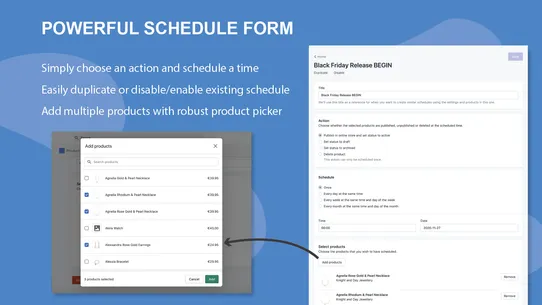 Smoothie Product Scheduler screenshot