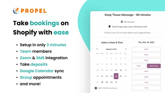 Appointment Booking ‑ Propel screenshot