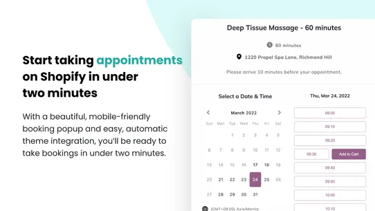 Appointment Booking App Propel screenshot