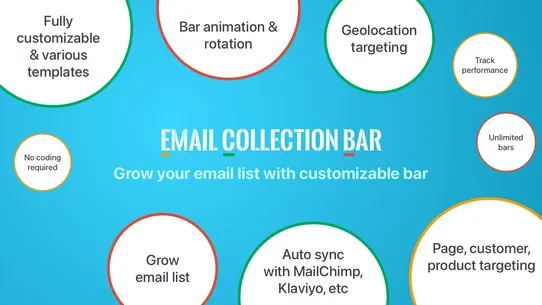 Email Collection Bar screenshot