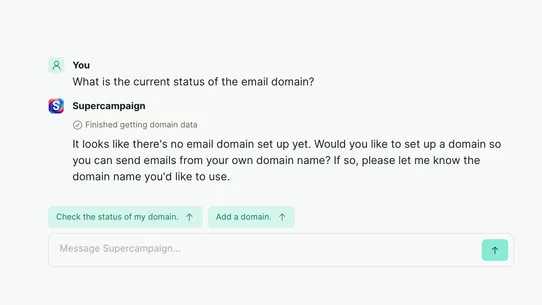 Supercampaign AI Email screenshot