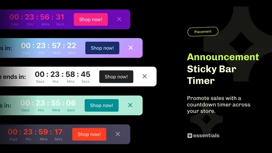 Essential Countdown Timer Bar screenshot