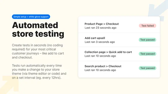 Uptime – Automated Store Tests screenshot