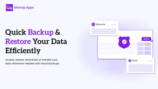 Backup App | GlowUp Apps screenshot