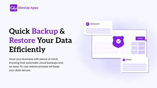 Backup App | GlowUp Apps screenshot