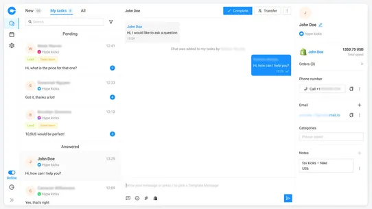 Cusbo ‑ Helpdesk &amp; Live Chat screenshot