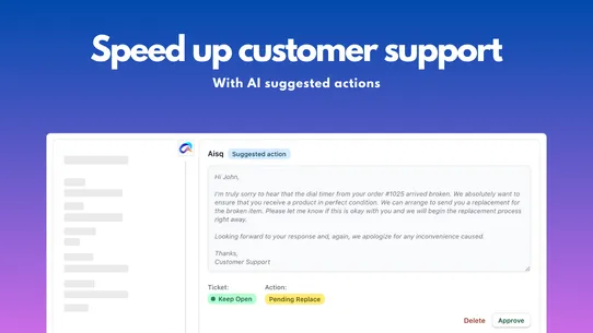 Aisq: Auto Customer Support screenshot