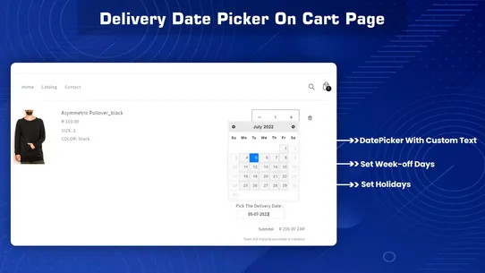 Rock Delivery‑Date‑Picker screenshot