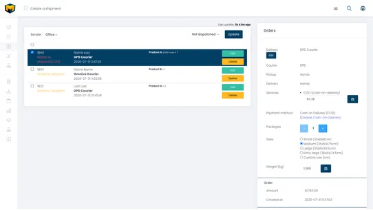 MultiParcels Shipping &amp; Labels screenshot