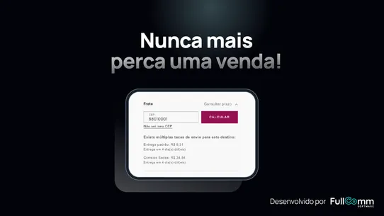 Cálculo de Frete Inteligente screenshot