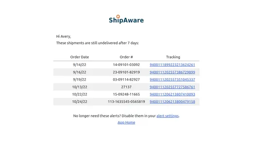 ShipAware screenshot