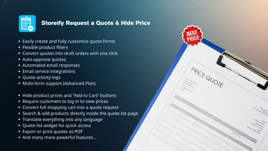 S:Request a Quote &amp; Hide Price screenshot