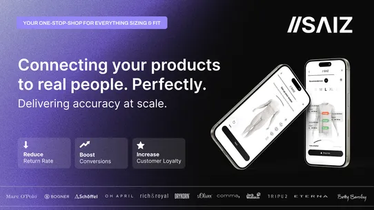 SAIZ ‑ Size &amp; Fit Recommender screenshot