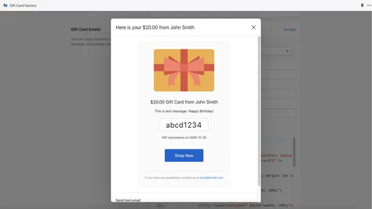 Gift Card Factory screenshot