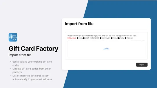 Gift Card Factory screenshot