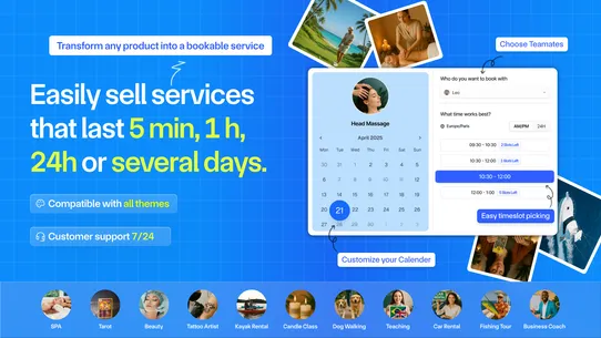 Booking App Schedule Cowlendar screenshot