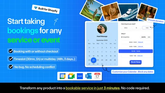Booking App Schedule Cowlendar screenshot