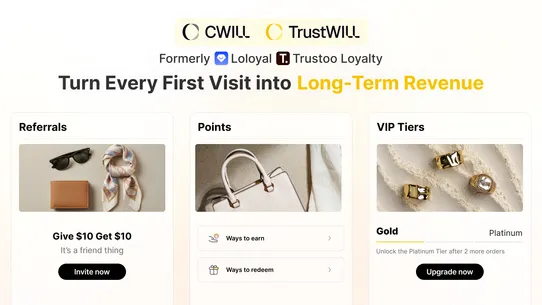 TrustWILL Loyalty &amp; Referrals screenshot