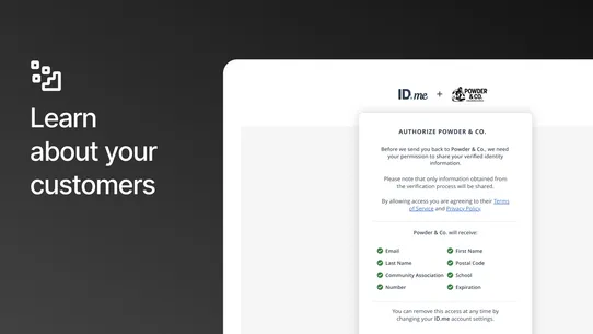 ID.me Community Verification screenshot