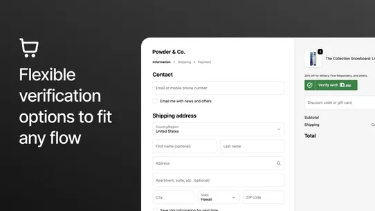 ID.me Community Verification screenshot