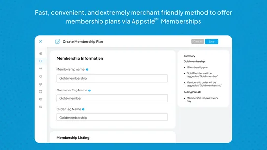 Appstle℠ Memberships screenshot