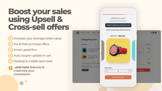 Upsell &amp; Cross sell ‑ Appsell screenshot